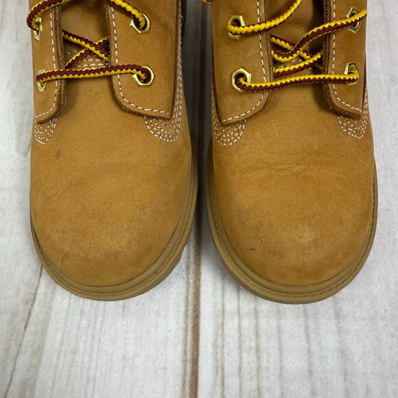 Timberland Toddler Wheat Nubuck Leather 6" Ankle Boots 12C - Picture 4 of 7